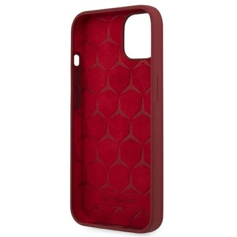 Etui Mercedes Silicone Line na iPhone 13 mini - czerwone Etui Mercedes Silicone Line na iPhone 13 mini - czerwone