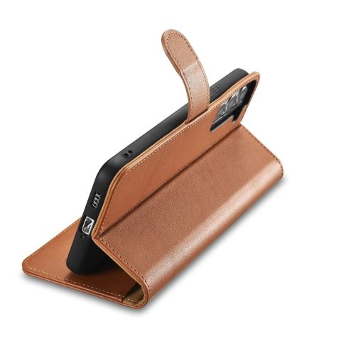 ICarer Haitang Leather Wallet Case skórzane etui do Samsung Galaxy S22+ (S22 Plus) portfel obudowa pokrowiec brązowy (AKSM05BN) ICarer Haitang Leather Wallet Case skórzane etui do Samsung Galaxy S22+ (S22 Plus) portfel obudowa pokrowiec brązowy (AKSM05BN)