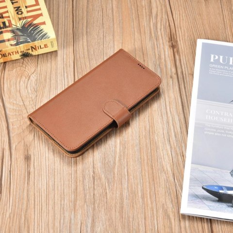ICarer Haitang Leather Wallet Case skórzane etui do Samsung Galaxy S22+ (S22 Plus) portfel obudowa pokrowiec brązowy (AKSM05BN) ICarer Haitang Leather Wallet Case skórzane etui do Samsung Galaxy S22+ (S22 Plus) portfel obudowa pokrowiec brązowy (AKSM05BN)