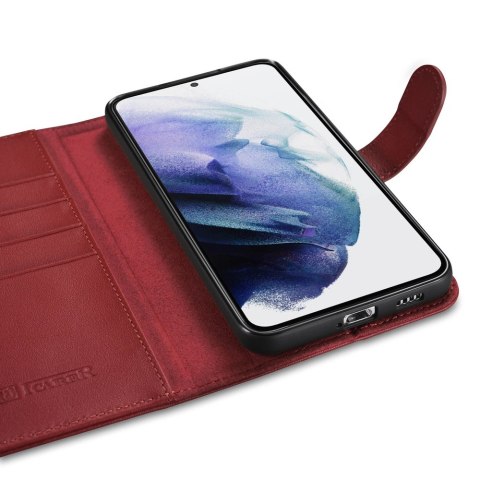 ICarer Haitang Leather Wallet Case skórzane etui do Samsung Galaxy S22+ (S22 Plus) portfel obudowa pokrowiec czerwony (AKSM05RD) ICarer Haitang Leather Wallet Case skórzane etui do Samsung Galaxy S22+ (S22 Plus) portfel obudowa pokrowiec czerwony (AKSM05RD)
