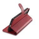 ICarer Haitang Leather Wallet Case skórzane etui do Samsung Galaxy S22+ (S22 Plus) portfel obudowa pokrowiec czerwony (AKSM05RD)