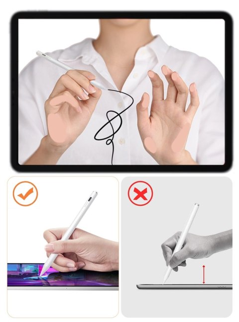 Joyroom JR-X9 rysik aktywny stylus do Apple iPad biały (JR-X9) Joyroom JR-X9 rysik aktywny stylus do Apple iPad biały (JR-X9)