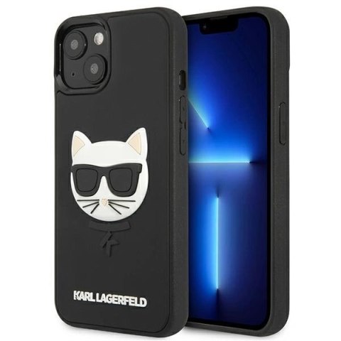 Etui Karl Lagerfeld 3D Rubber Choupette na iPhone 13 mini - czarne Etui Karl Lagerfeld 3D Rubber Choupette na iPhone 13 mini - czarne
