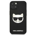 Etui Karl Lagerfeld 3D Rubber Choupette na iPhone 13 mini - czarne