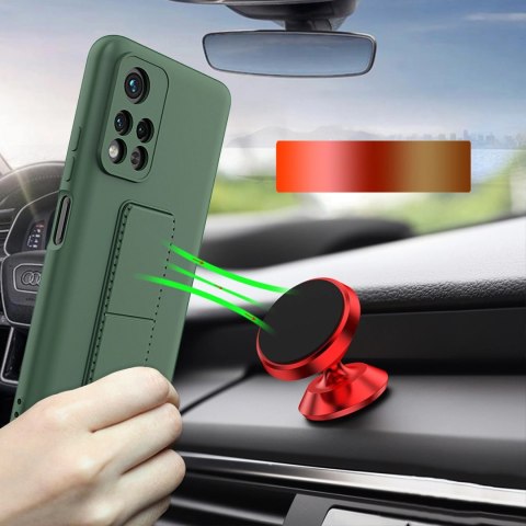 Wozinsky Kickstand Case silikonowe etui z podstawką etui Xiaomi Redmi 10 czarne Wozinsky Kickstand Case silikonowe etui z podstawką etui Xiaomi Redmi 10 czarne
