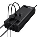 Baseus samochodowa przetwornica inwerter prądu 150W 12V / 500W 220V (wtyczka EU i CN) czarny (CGNB000101)