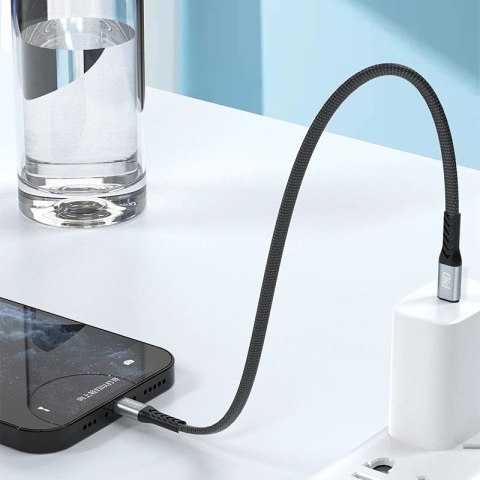 Kabel Dudao L10P Lightning - USB-C PD 20W 0,23m - czarny Kabel Dudao L10P Lightning - USB-C PD 20W 0,23m - czarny