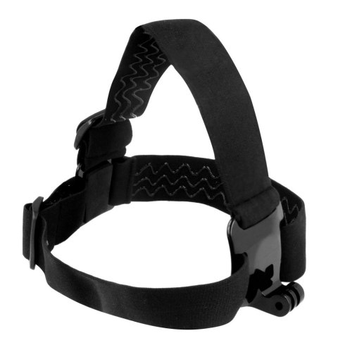 Opaska na głowę do kamer sportowych GoPro, DJI Osmo Action, EKEN, SJCam, Insta360 + długa śruba montażowa czarny Opaska na głowę do kamer sportowych GoPro, DJI Osmo Action, EKEN, SJCam, Insta360 + długa śruba montażowa czarny