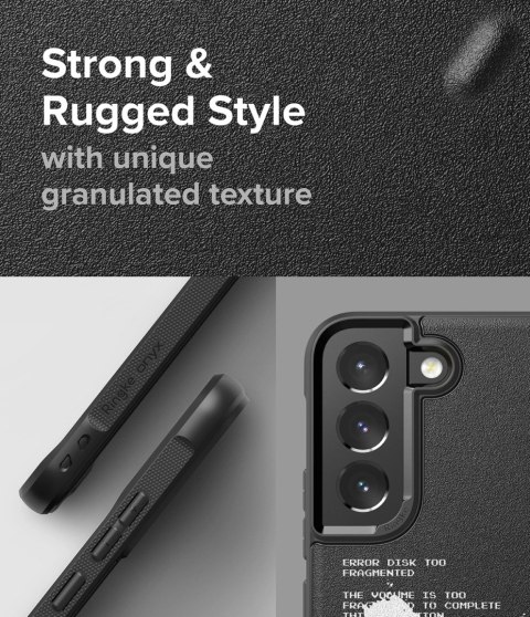 Ringke Onyx Design wytrzymałe etui pokrowiec Samsung Galaxy S22+ (S22 Plus) czarny (X) () Ringke Onyx Design wytrzymałe etui pokrowiec Samsung Galaxy S22+ (S22 Plus) czarny (X) ()