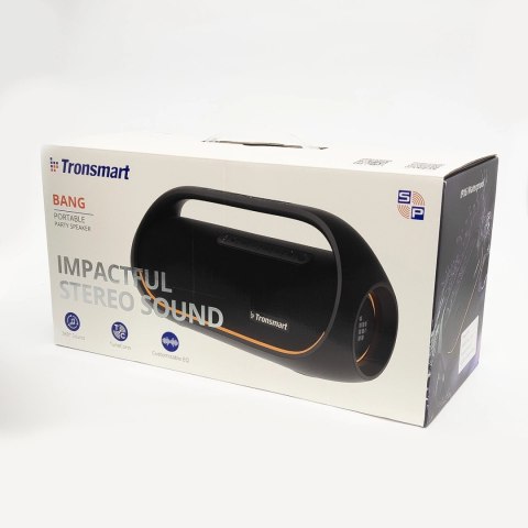 Tronsmart Bang wodoodporny głośnik bezprzewodowy Bluetooth 60W z funkcją Powerbank czarny (723928) Tronsmart Bang wodoodporny głośnik bezprzewodowy Bluetooth 60W z funkcją Powerbank czarny (723928)