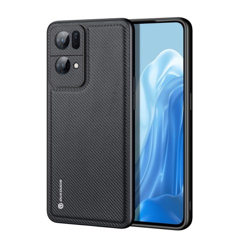 Dux Ducis Fino etui pokrowiec pokryty nylonowym materiałem Oppo Reno7 Pro 5G czarny Dux Ducis Fino etui pokrowiec pokryty nylonowym materiałem Oppo Reno7 Pro 5G czarny