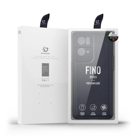 Dux Ducis Fino etui pokrowiec pokryty nylonowym materiałem Oppo Reno7 Pro 5G czarny Dux Ducis Fino etui pokrowiec pokryty nylonowym materiałem Oppo Reno7 Pro 5G czarny