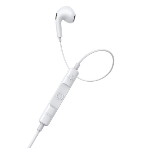 Baseus Encok H17 słuchawki przewodowe minijack 3.5mm biały (NGCR020002) Baseus Encok H17 słuchawki przewodowe minijack 3.5mm biały (NGCR020002)