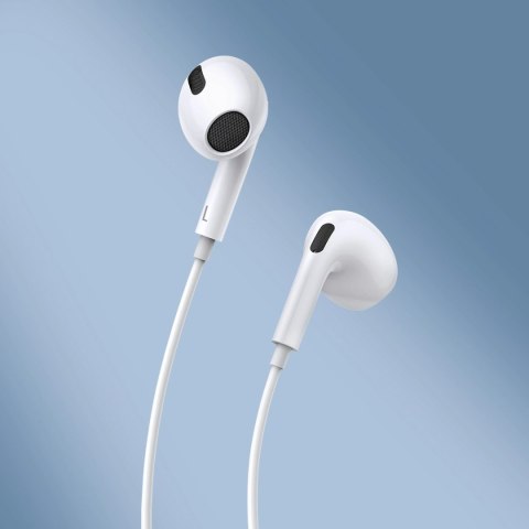 Baseus Encok H17 słuchawki przewodowe minijack 3.5mm biały (NGCR020002) Baseus Encok H17 słuchawki przewodowe minijack 3.5mm biały (NGCR020002)