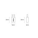 Baseus Ingenuity Series Mini przejściówka adapter USB 3.1 OTG do USB Typ C niebieski (ZJJQ000103)