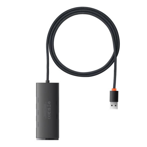 Baseus Lite Series HUB adapter USB-A do 4xUSB-A 3.0 5Gb/s czarny (WKQX030101) Baseus Lite Series HUB adapter USB-A do 4xUSB-A 3.0 5Gb/s czarny (WKQX030101)