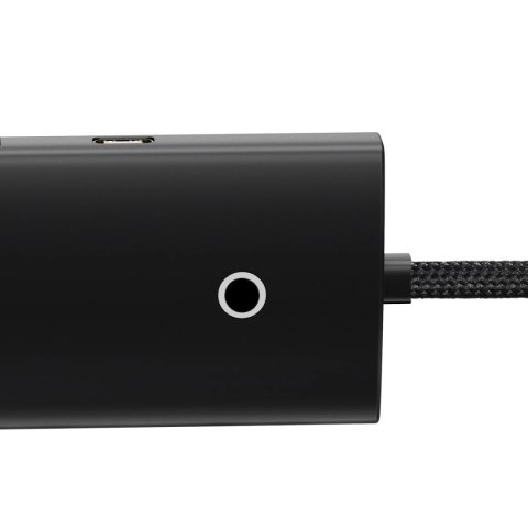 Baseus Lite Series HUB adapter USB-A do 4xUSB-A 3.0 5Gb/s czarny (WKQX030101) Baseus Lite Series HUB adapter USB-A do 4xUSB-A 3.0 5Gb/s czarny (WKQX030101)