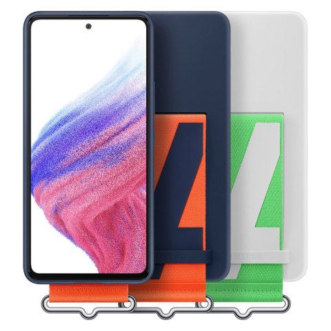 Samsung Strap Silicone Cover etui pokrowiec do Samsung Galaxy A53 5G biały (EF-GA536TWEGWW) Samsung Strap Silicone Cover etui pokrowiec do Samsung Galaxy A53 5G biały (EF-GA536TWEGWW)