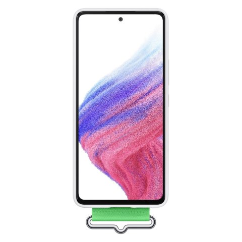 Samsung Strap Silicone Cover etui pokrowiec do Samsung Galaxy A53 5G biały (EF-GA536TWEGWW) Samsung Strap Silicone Cover etui pokrowiec do Samsung Galaxy A53 5G biały (EF-GA536TWEGWW)