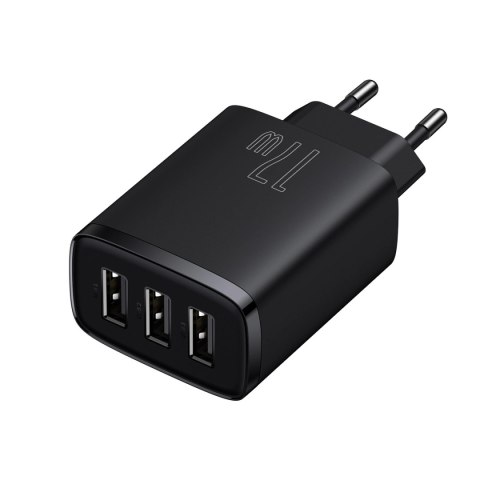 Baseus Compact ładowarka sieciowa 3x USB 17W czarny (CCXJ020101) Baseus Compact ładowarka sieciowa 3x USB 17W czarny (CCXJ020101)