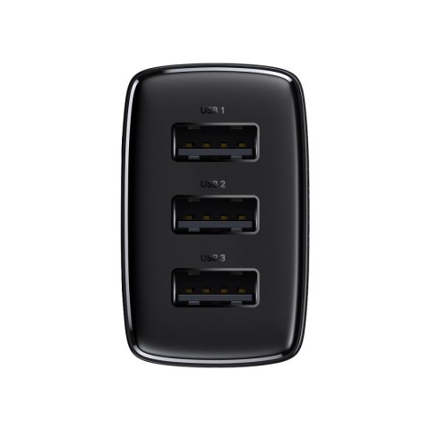 Baseus Compact ładowarka sieciowa 3x USB 17W czarny (CCXJ020101) Baseus Compact ładowarka sieciowa 3x USB 17W czarny (CCXJ020101)