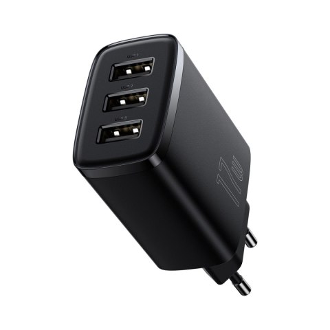 Baseus Compact ładowarka sieciowa 3x USB 17W czarny (CCXJ020101) Baseus Compact ładowarka sieciowa 3x USB 17W czarny (CCXJ020101)