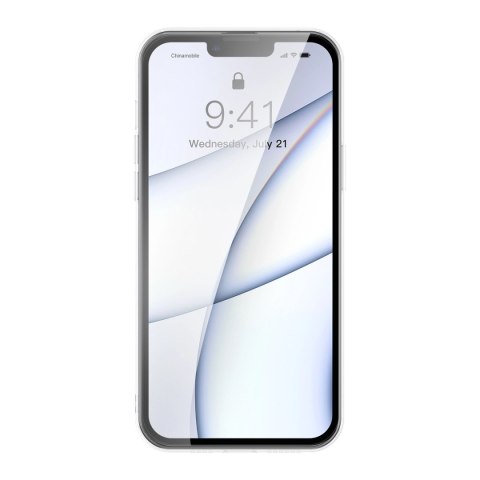 Baseus Frosted Glass Case etui pokrowiec do iPhone 13 Pro Max sztywna obudowa z żelową ramką przezroczysty (ARWS000802) Baseus Frosted Glass Case etui pokrowiec do iPhone 13 Pro Max sztywna obudowa z żelową ramką przezroczysty (ARWS000802)