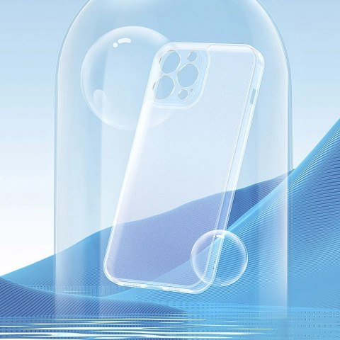 Baseus Frosted Glass Case etui pokrowiec do iPhone 13 Pro Max sztywna obudowa z żelową ramką przezroczysty (ARWS000802) Baseus Frosted Glass Case etui pokrowiec do iPhone 13 Pro Max sztywna obudowa z żelową ramką przezroczysty (ARWS000802)