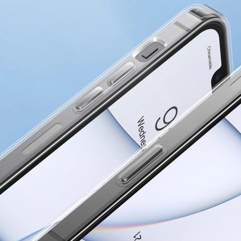 Baseus Frosted Glass Case etui pokrowiec do iPhone 13 Pro Max sztywna obudowa z żelową ramką przezroczysty (ARWS000802) Baseus Frosted Glass Case etui pokrowiec do iPhone 13 Pro Max sztywna obudowa z żelową ramką przezroczysty (ARWS000802)