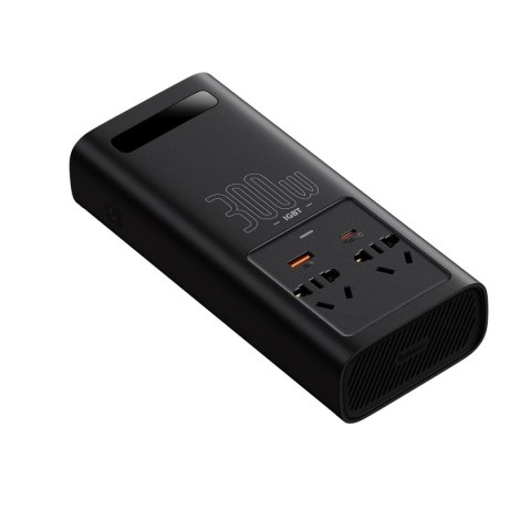 Baseus IGBT samochodowa przetwornica inwerter prądu 300W 220V (wtyczka CN/EU) czarny (CGNB010101) Baseus IGBT samochodowa przetwornica inwerter prądu 300W 220V (wtyczka CN/EU) czarny (CGNB010101)