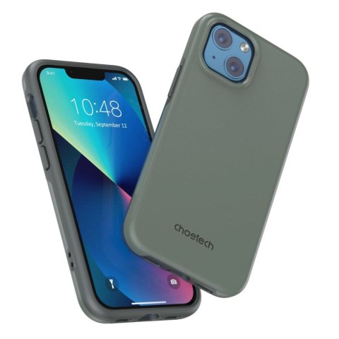 Choetech MFM Anti-drop case etui Made For MagSafe do iPhone 13 zielony (PC0112-MFM-GN) Choetech MFM Anti-drop case etui Made For MagSafe do iPhone 13 zielony (PC0112-MFM-GN)
