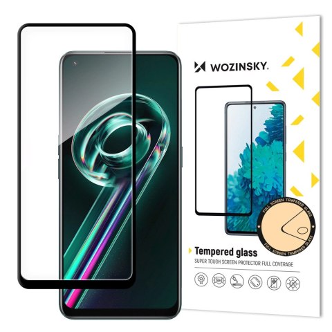 Wozinsky super wytrzymałe szkło hartowane Full Glue na cały ekran z ramką Case Friendly Realme 9 Pro + (9 Pro Plus) czarny Wozinsky super wytrzymałe szkło hartowane Full Glue na cały ekran z ramką Case Friendly Realme 9 Pro + (9 Pro Plus) czarny