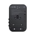Adapter podróżny Choetech PD5009-BK GaN EU / US / UK / AU 2x USB-C USB-A 65W PD - czarny Adapter podróżny Choetech PD5009-BK GaN EU / US / UK / AU 2x USB-C USB-A 65W PD - czarny