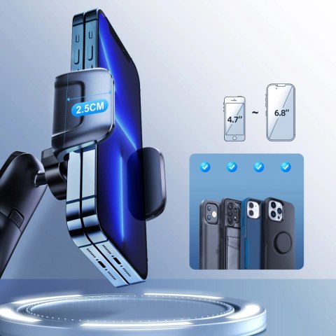 Joyroom mechaniczny uchwyt samochodowy na kokpit deskę rozdzielczą czarny (JR-ZS284) Joyroom mechaniczny uchwyt samochodowy na kokpit deskę rozdzielczą czarny (JR-ZS284)