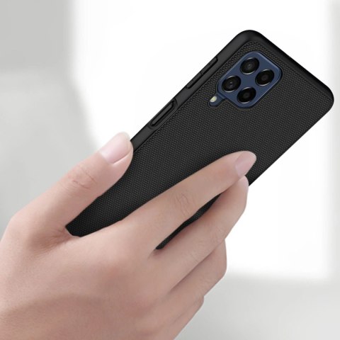 Nillkin Textured Case wytrzymałe wzmocnione etui z żelową ramką i nylonem na tyle Samsung Galaxy M53 5G czarny Nillkin Textured Case wytrzymałe wzmocnione etui z żelową ramką i nylonem na tyle Samsung Galaxy M53 5G czarny