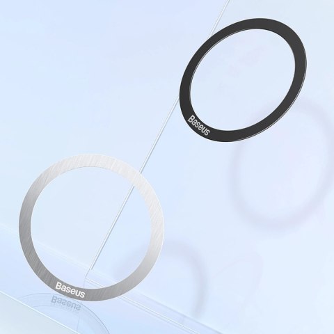 Baseus Halo Series magnetyczny pierścień (2 szt./opakowanie) czarny (PCCH000001) Baseus Halo Series magnetyczny pierścień (2 szt./opakowanie) czarny (PCCH000001)