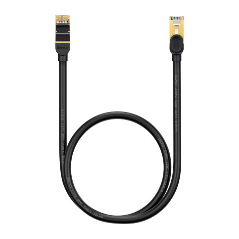 Baseus Speed Seven szybki kabel sieciowy RJ45 10Gbps 0.5m czarny (WKJS010001) Baseus Speed Seven szybki kabel sieciowy RJ45 10Gbps 0.5m czarny (WKJS010001)