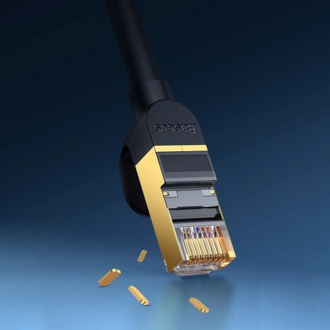 Baseus Speed Seven szybki kabel sieciowy RJ45 10Gbps 0.5m czarny (WKJS010001) Baseus Speed Seven szybki kabel sieciowy RJ45 10Gbps 0.5m czarny (WKJS010001)