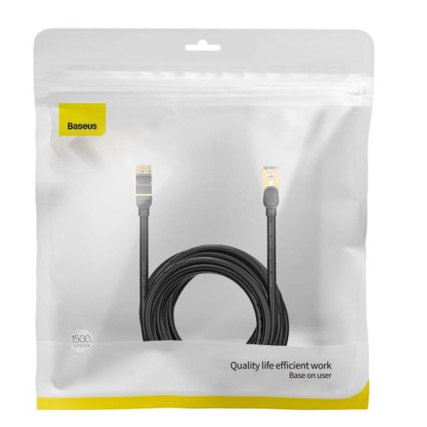 Baseus Speed Seven szybki kabel sieciowy RJ45 10Gbps 15m czarny (WKJS010801) Baseus Speed Seven szybki kabel sieciowy RJ45 10Gbps 15m czarny (WKJS010801)