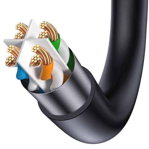 Baseus Speed Seven szybki kabel sieciowy RJ45 10Gbps 15m czarny (WKJS010801) Baseus Speed Seven szybki kabel sieciowy RJ45 10Gbps 15m czarny (WKJS010801)