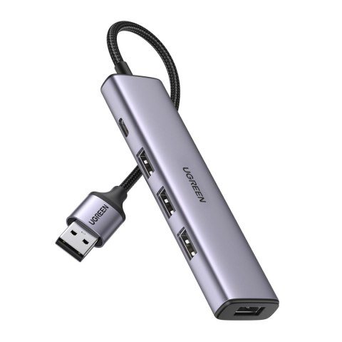 Ugreen rozdzielacz HUB USB - 4x USB 3.0 szary (CM473 20805) Ugreen rozdzielacz HUB USB - 4x USB 3.0 szary (CM473 20805)