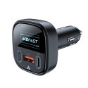 Acefast ładowarka samochodowa 101W 2x USB Typ C / USB, PPS, Power Delivery, Quick Charge 4.0, AFC, FCP czarny (B5) Acefast ładowarka samochodowa 101W 2x USB Typ C / USB, PPS, Power Delivery, Quick Charge 4.0, AFC, FCP czarny (B5)