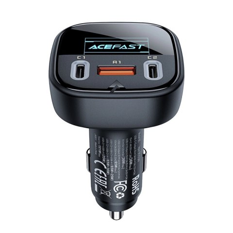Acefast ładowarka samochodowa 101W 2x USB Typ C / USB, PPS, Power Delivery, Quick Charge 4.0, AFC, FCP czarny (B5) Acefast ładowarka samochodowa 101W 2x USB Typ C / USB, PPS, Power Delivery, Quick Charge 4.0, AFC, FCP czarny (B5)