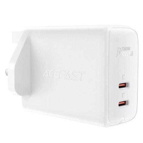 Acefast ładowarka sieciowa GaN (wtyczka UK) 2x USB Typ C 50W, Power Delivery, PPS, Q3 3.0, AFC, FCP (A32 UK) Acefast ładowarka sieciowa GaN (wtyczka UK) 2x USB Typ C 50W, Power Delivery, PPS, Q3 3.0, AFC, FCP (A32 UK)