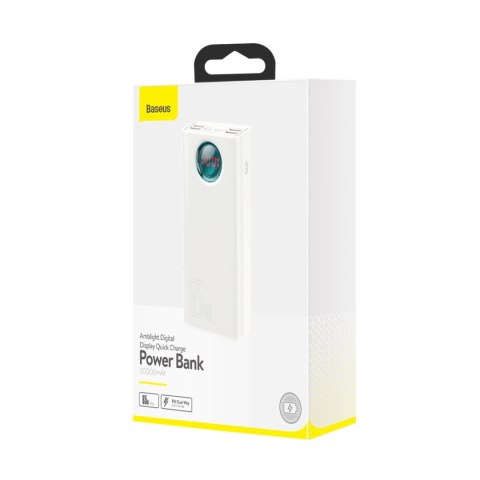 Baseus Amblight powerbank 65W 30000mAh Overseas Edition biały (PPLG000102) Baseus Amblight powerbank 65W 30000mAh Overseas Edition biały (PPLG000102)