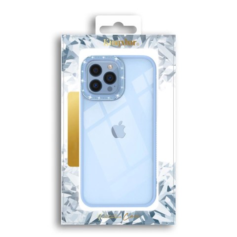 Kingxbar Sparkle Series etui iPhone 13 Pro z kryształami obudowa pokrowiec na tył plecki niebieski Kingxbar Sparkle Series etui iPhone 13 Pro z kryształami obudowa pokrowiec na tył plecki niebieski