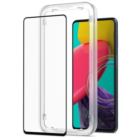 Szkło hartowane Spigen ALM Glass FC na Samsung Galaxy M53 5G - czarne Szkło hartowane Spigen ALM Glass FC na Samsung Galaxy M53 5G - czarne