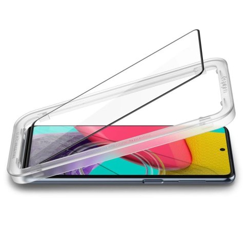 Szkło hartowane Spigen ALM Glass FC na Samsung Galaxy M53 5G - czarne Szkło hartowane Spigen ALM Glass FC na Samsung Galaxy M53 5G - czarne