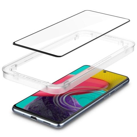 Szkło hartowane Spigen ALM Glass FC na Samsung Galaxy M53 5G - czarne Szkło hartowane Spigen ALM Glass FC na Samsung Galaxy M53 5G - czarne