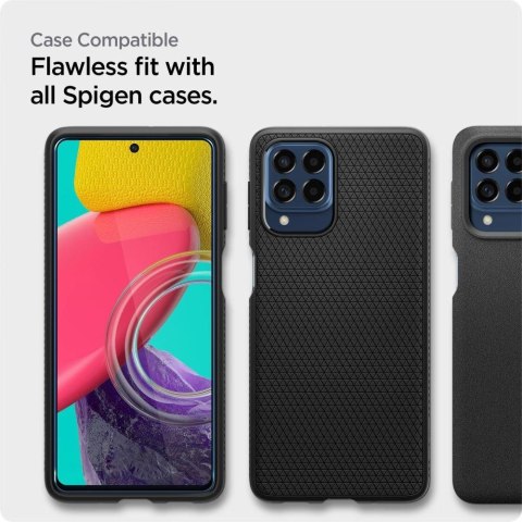 Szkło hartowane Spigen ALM Glass FC na Samsung Galaxy M53 5G - czarne Szkło hartowane Spigen ALM Glass FC na Samsung Galaxy M53 5G - czarne